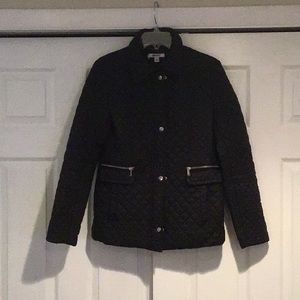 ✨DKNY Black Quilted Coat
